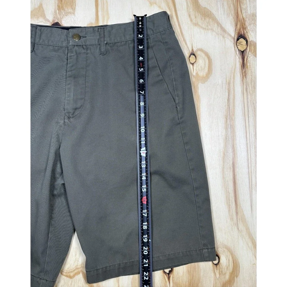 Volcom Shorts Mens 33in Green Frickin Chino Flat Front Casual Corpo Class